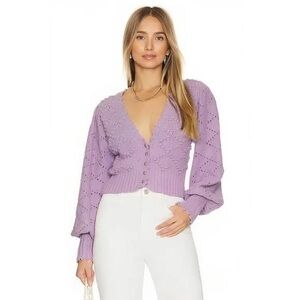 Free People Polly Sweater in Eleven Lily